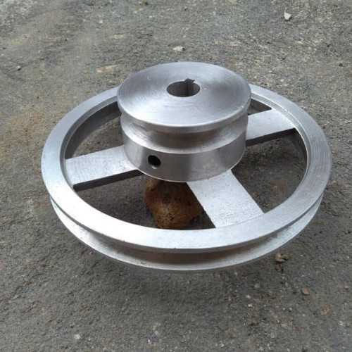 Pulley / Pully / Puli / Poli Susun Jalur A1 Diameter 7” x 3&quot; Inch As 1&quot; Inch 25,4 mm Aluminium