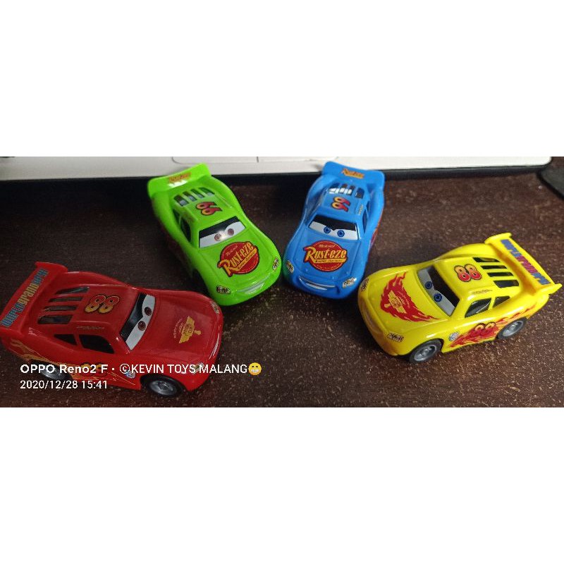 MD 3675 mainan mobil cars lightning mcqueen PULL BACK harga satuan / mainan mobil super racing NEW