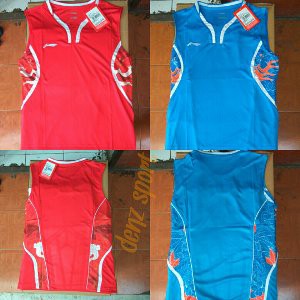Promo  kaos badminton lining singlet import