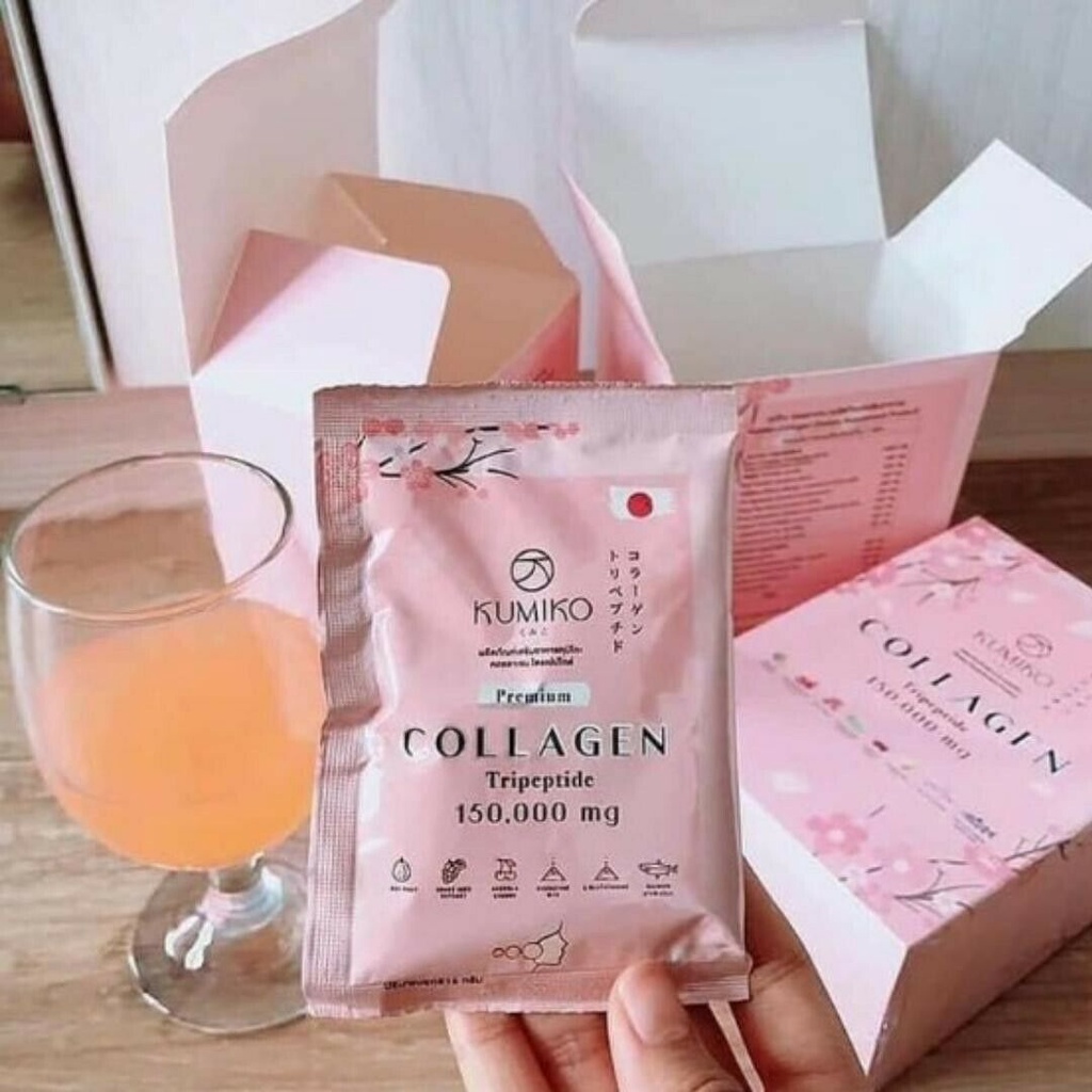 Kumiko Collagen Tripeptide 150.000mg/Minuman collagen/Collagen pemutih kulit/pemutih wajah/pemutih badan/anti jerawat