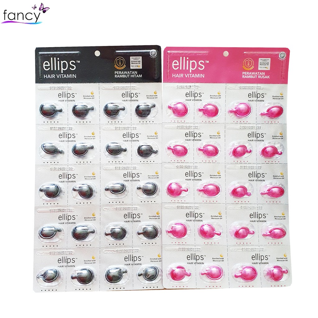 Ellips Vitamin Rambut ECER Rambut Rusak / Hitam-1