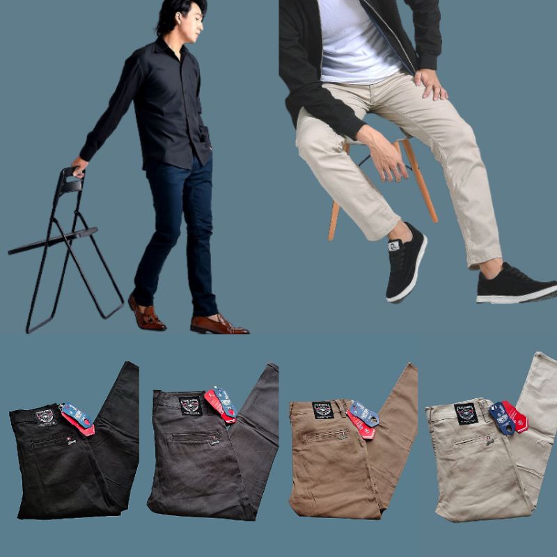 Celana pria - celana chino - celana panjang pria chino - celana panjang polos - celana panjang pria premium