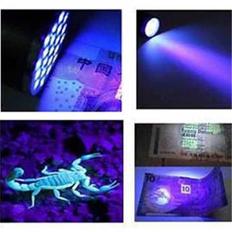 Bayar Ditempat TaffLED Senter LED Mini Ultraviolet UV 400nm 9 LED - UV-395 / Senter UV