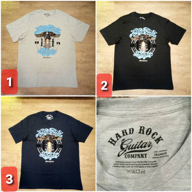 KAOS PRIA HARD R0CK BIG SIZE & RAGULAR