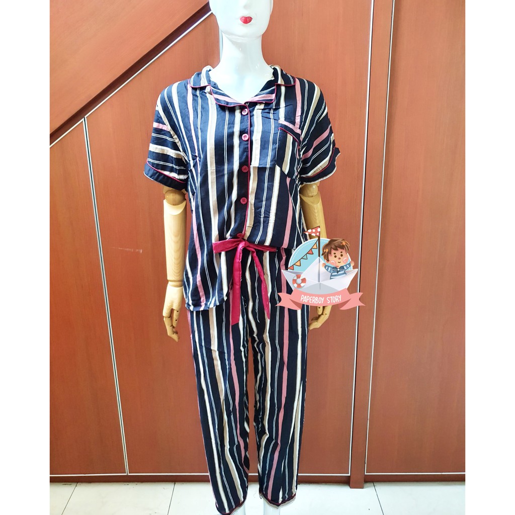 PAJAMAS CP PITA PREMIUM RAYON  VISCOSE Piyama  pendek 