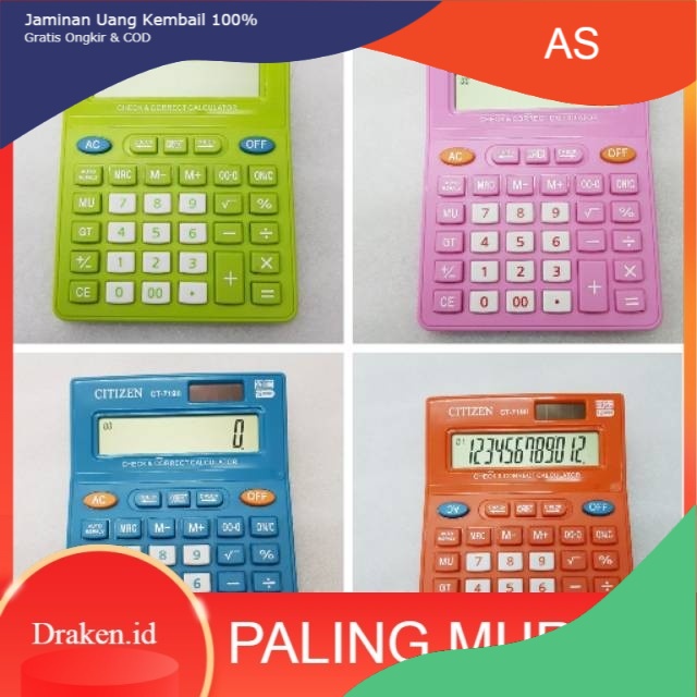 

Murah [COD} Kalkulator Citizen Ct 719 . Kalkulator 12 Digit