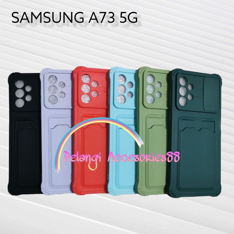 CASE SAMSUNG A73 5G SOFTCASE SLEDING WARNA WARNI