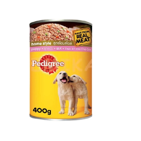 Makanan Anjing Pedigree Puppy Kaleng 400g