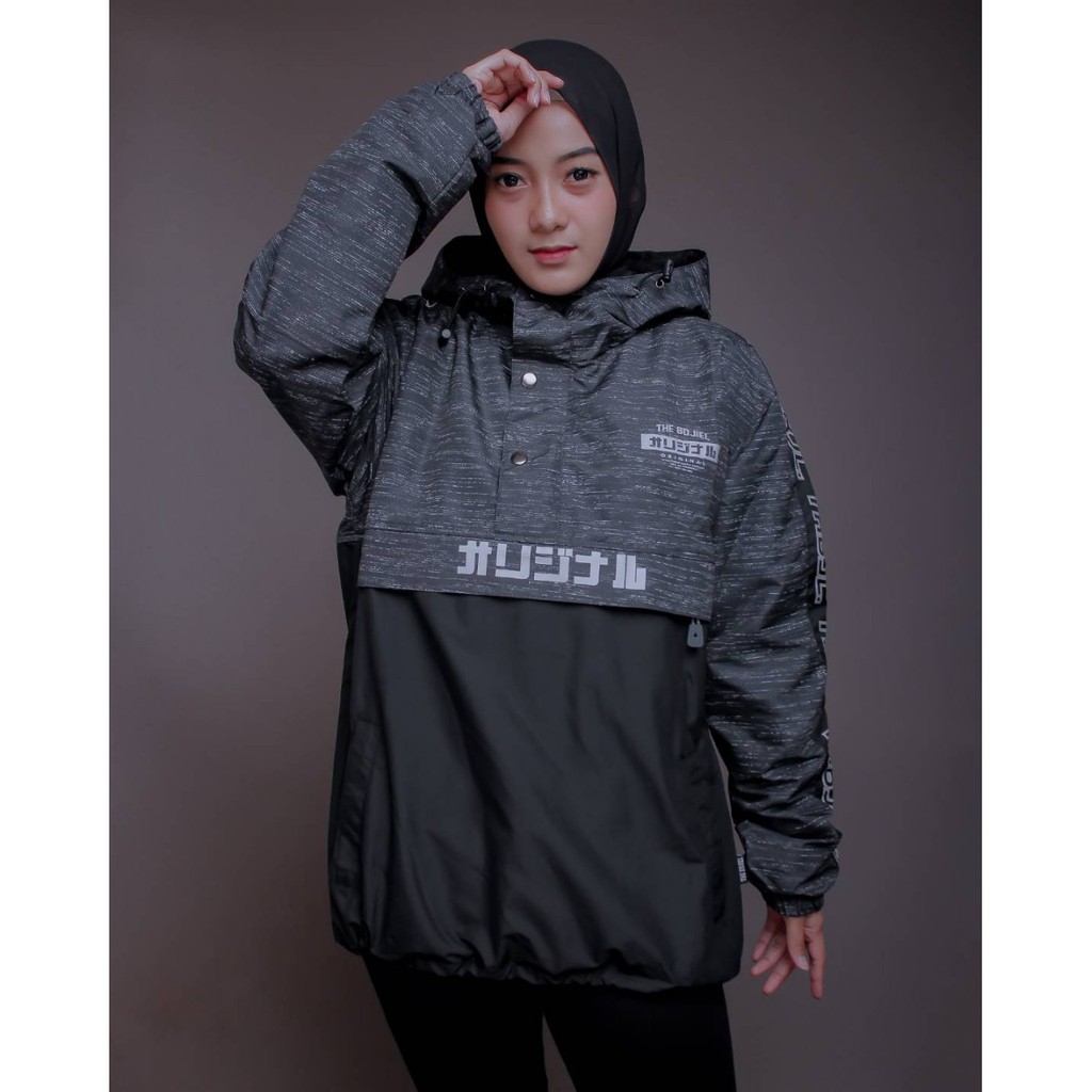 JAKET PRIA - JAKET CAGOULE 3D UNISEX - JAKET KANTONG DOREMON