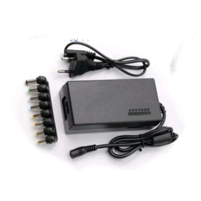 adaptor laptop charger universal mobil adjustable switch 12v 15v 16v 18v 19v 20v 24v 5A 8A 10a 96w 1