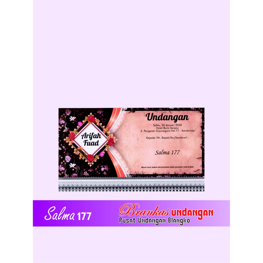 Blangko Undangan Salma 177 (isi 100lbr)