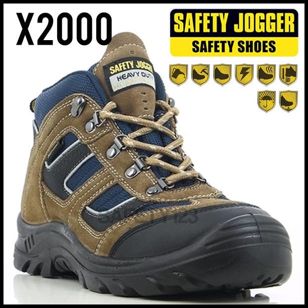 Jogger X2000 Heavy Duty Anti Static Sporty Casual Sepatu Safety Shoes