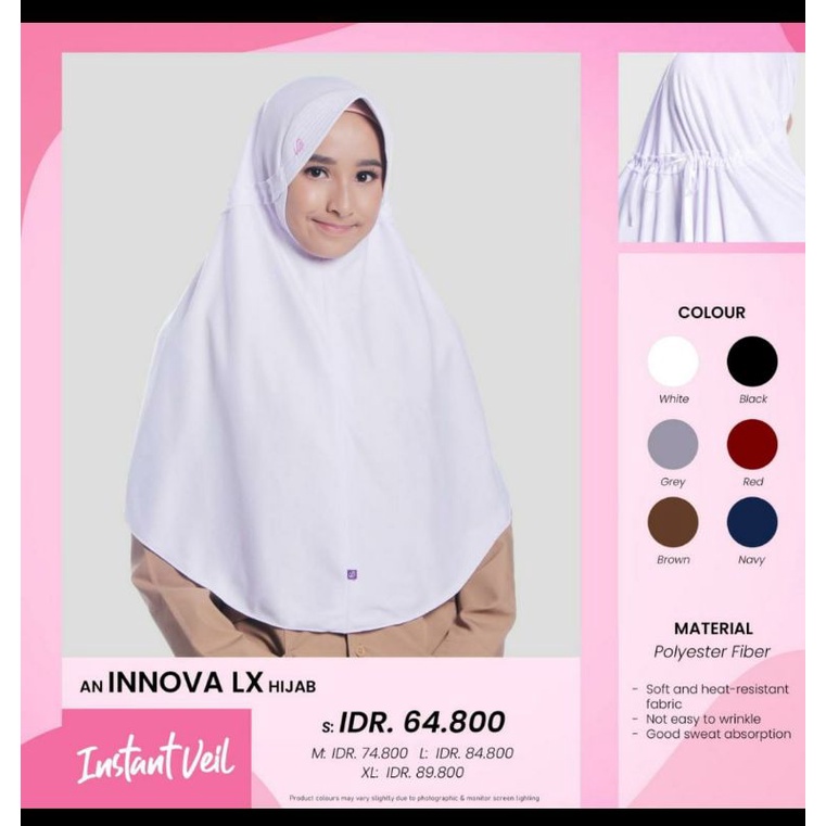 RABBANI INNOVA LX  || ASLI RABBANI SEKOLAH || JILBAB INSTAN