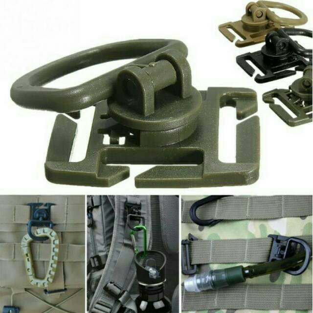 D-buckle D-Ring D-Klip buckle molle D Aksesoris tas untuk gantungan