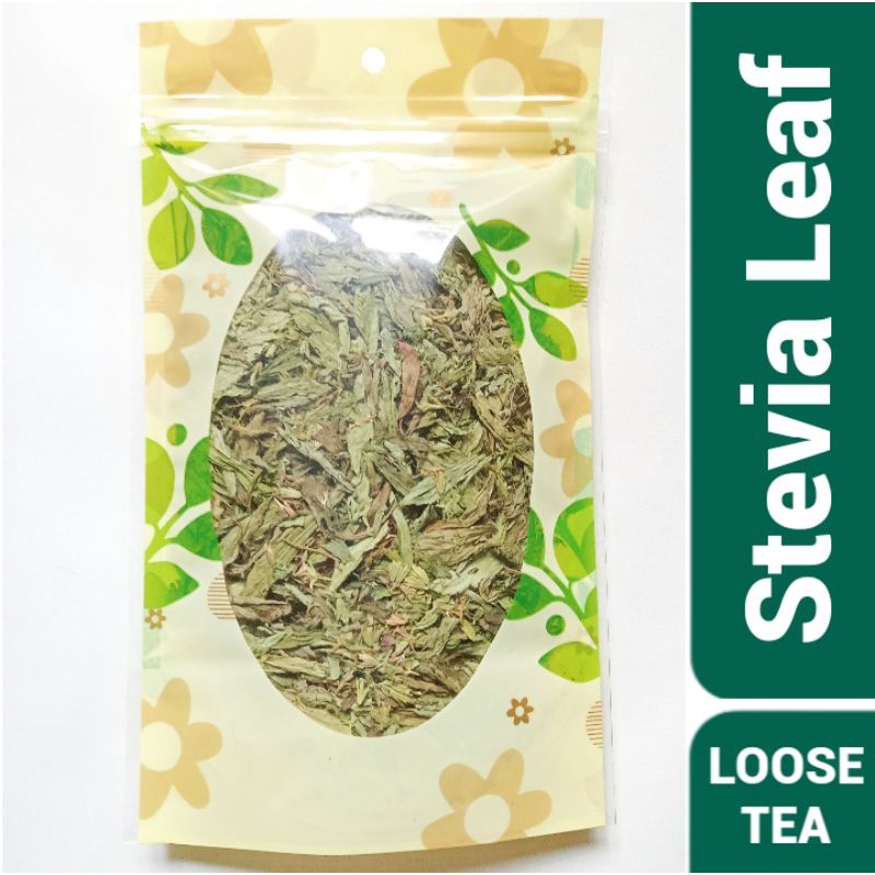 ORGANIC DRIED STEVIA LEAF / DAUN PEMANIS ALAMI UNTUK TEH (25 Gram)