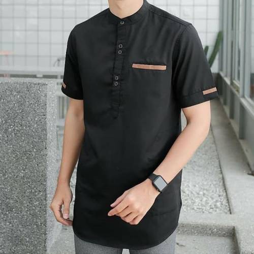 Baju Koko Pria Lengan Pendek Gamis Pria Nobu Baju Muslim Pria Murah Lengan Pendek