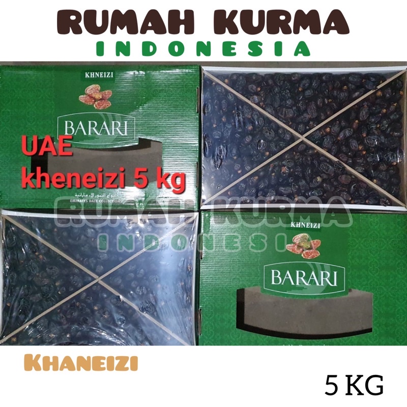 

Kurma Barari UAE Khenaizi 5 Kg Original BPOM