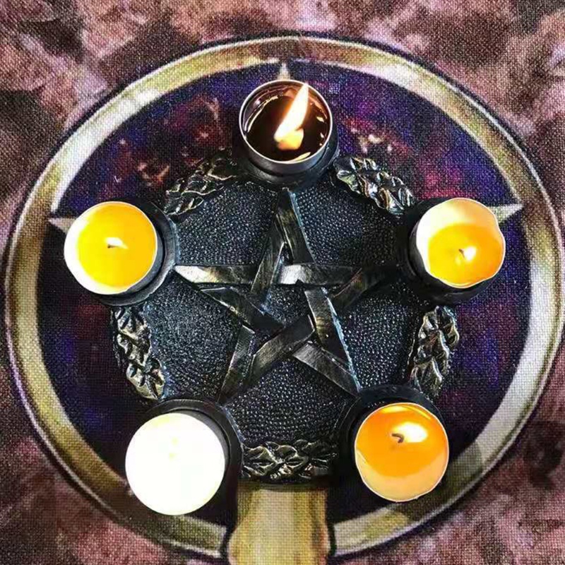 Siy Cetakan Resin Epoksi Bentuk Astrologi Pentacle Altar Untuk Kerajinan Tangan Diy