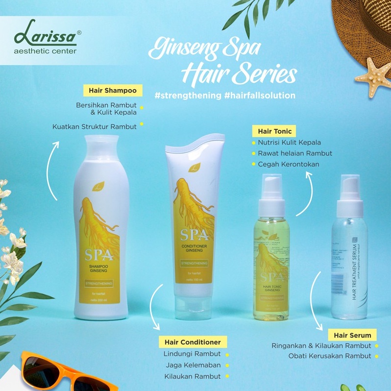 Larissa Starterpack Perawatan Rambut Rontok (Ginseng + Serum Series)