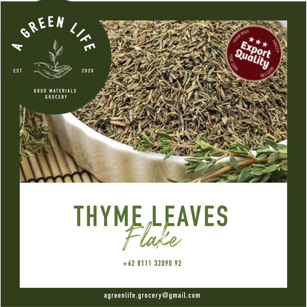 

Daun Thyme Kasar (Thyme Leaves Flake) 250gr Export Quality