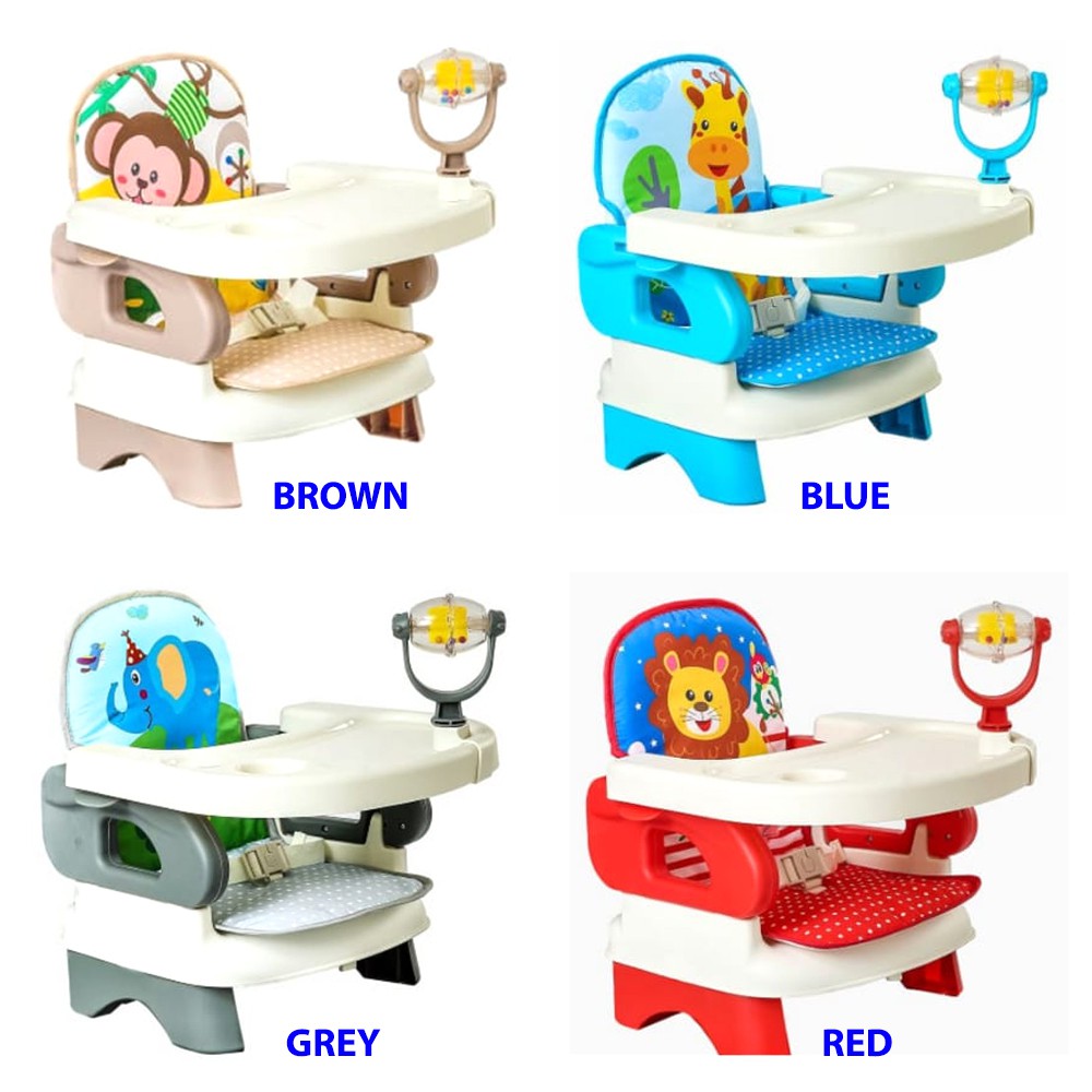 Pliko Folding Booster Seat Deluxe Comfort PK8216 with Toy Meja Kursi Makan Bayi