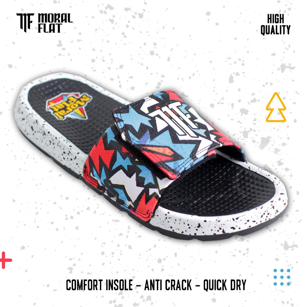 Sandal Slop Galaxy-Velcro-Artwork Canvas Series-Full Color-Moral Flat-3