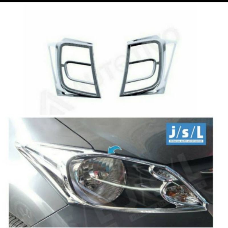 Paket Garnish Lampu Depan Belakang Honda New Freed Chrome