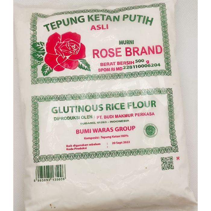 Tepung ketan putih rose brand