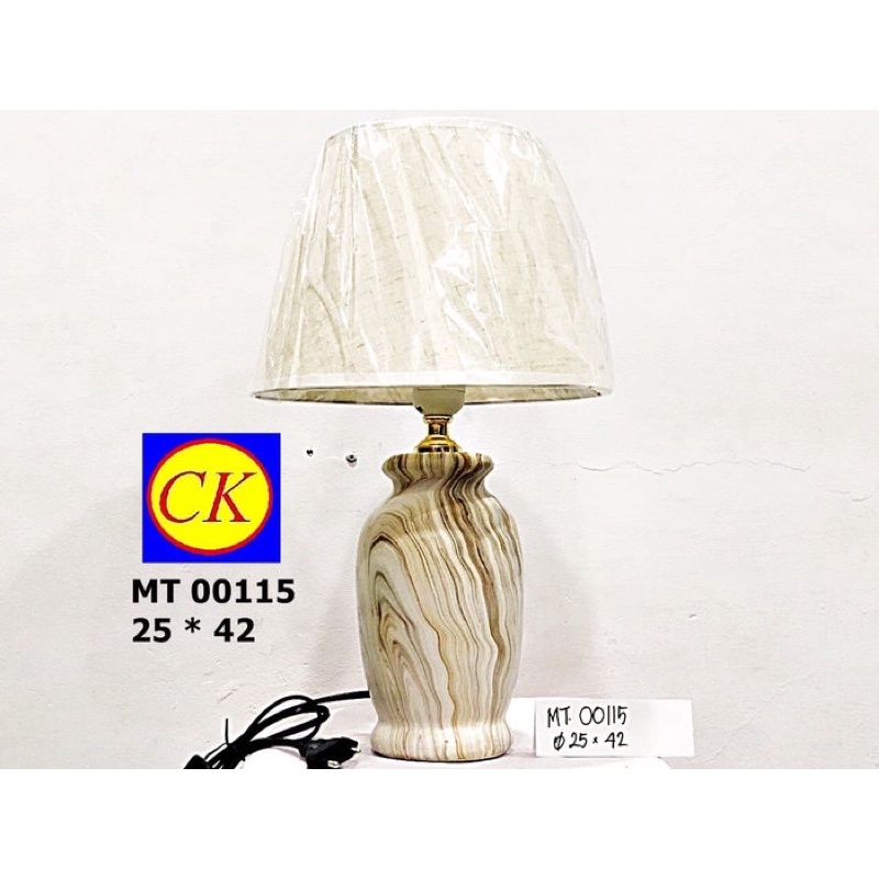 Lampu meja tidur minimalis elegan classic 00115 murah keramik