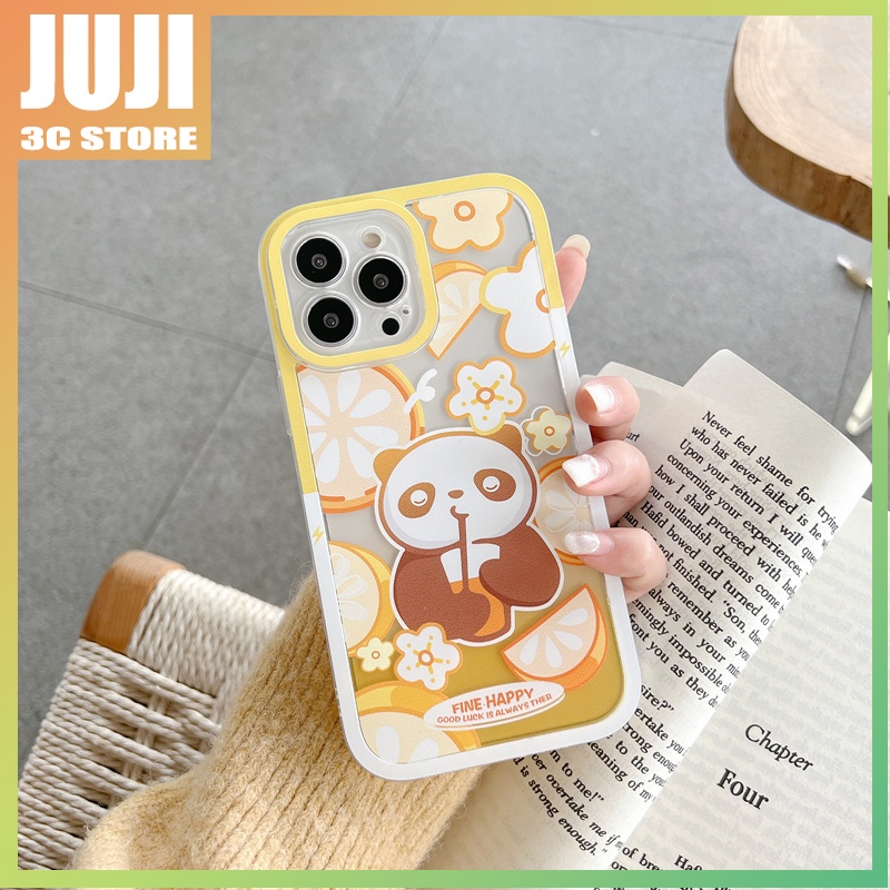 360 Derajat Bentuk Kartun panda° Case Transparan Shockproof Cover iphone x xs xr xsmax 11 12 13 pro max