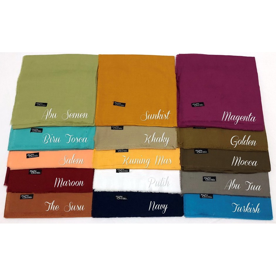 Jilbab / Hijab ANSANIA SAUDIA Rawis Segiempat / Square / Katun Premium Original Part 1