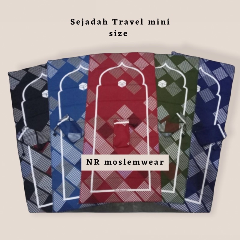 SEJADAH TRAVEL MINI , SEJADAH HAJI UMROH size 107*47 ( SJT 45 )