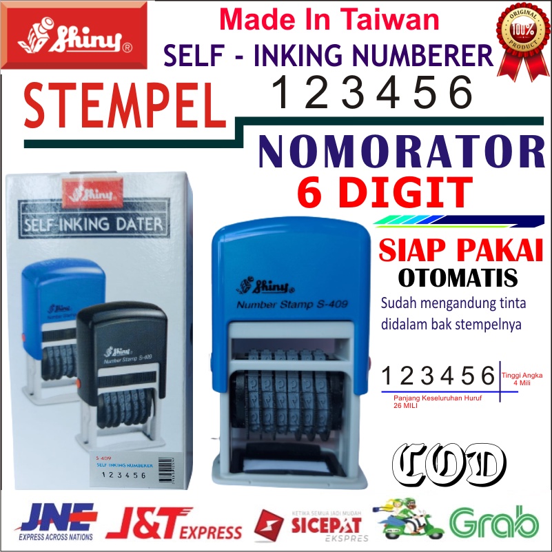 

STEMPEL SETEMPEL CAP SHINNY OTOMATIS SHINY NOMORATOR FAKTUR KWITANSI NOTA SURAT JALAN TANGGAL KANTOR SERBAGUNA
