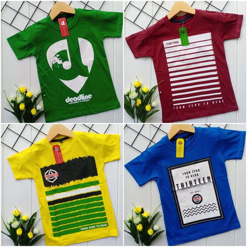 KAOS Distro anak keren S M L XL 2-10t