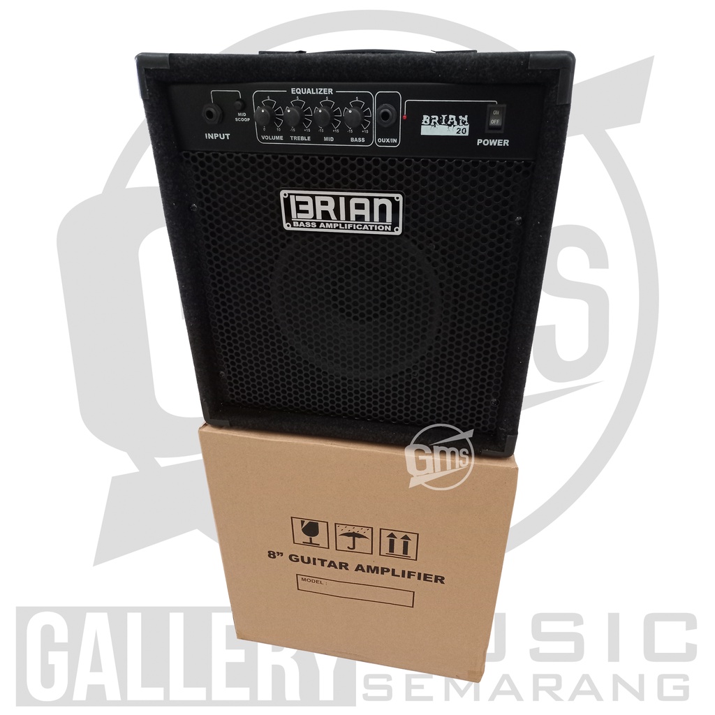 Ampli Bass Amply Gitar dan Bass Amplifier Brian 8&quot; inch