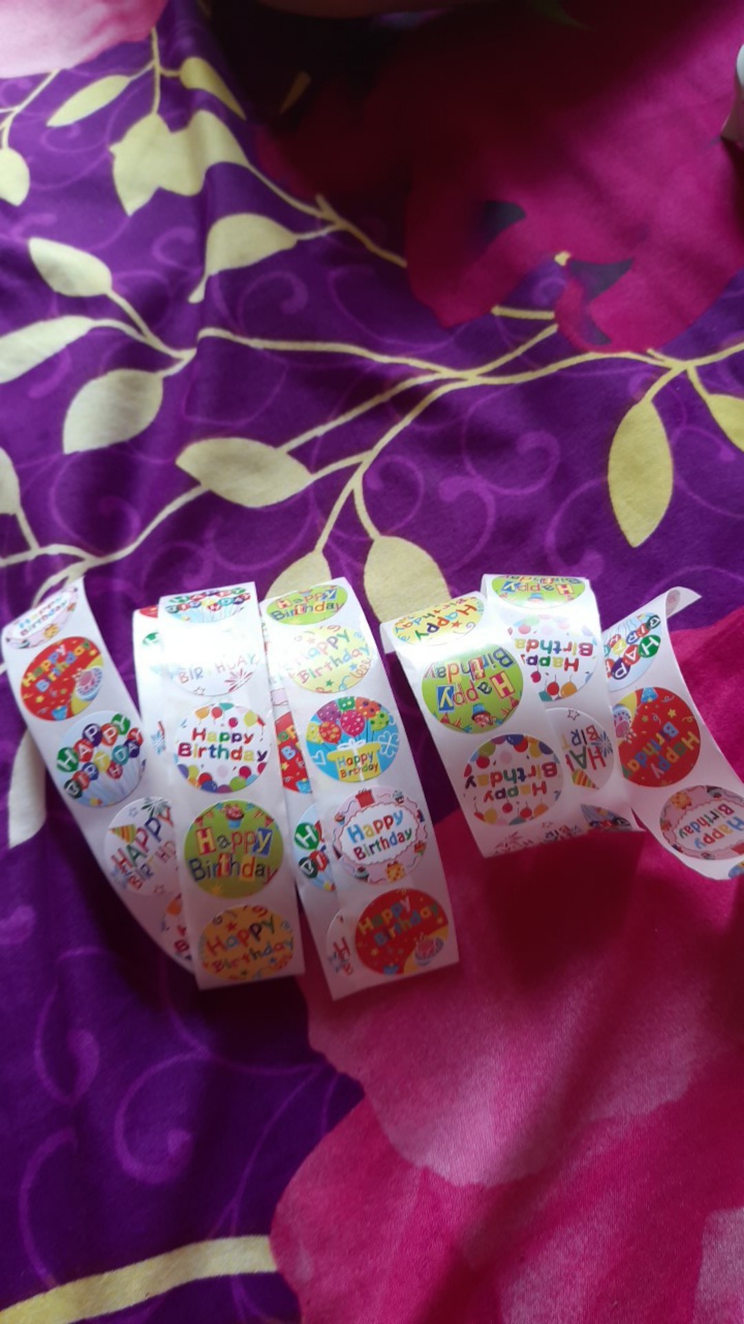 ( 10 Pieces ) (part 7)stikerulangtahun/stikerhappybirthday/stikerucapan/stikersegel/stikersegelmotif