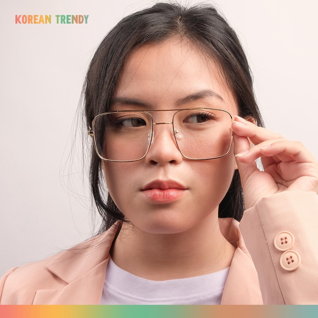 (GS) Kacamata Fashion GF29 / Kacamata Baca Gaya Retro Unisex / Kacamata Muraah