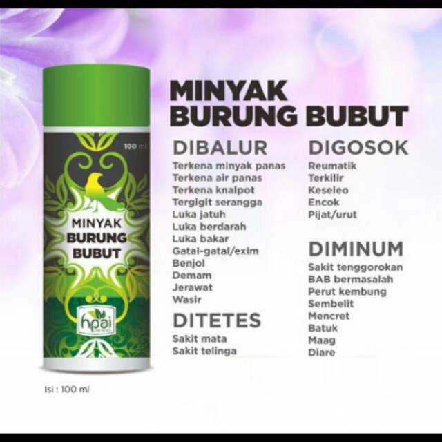 Minyak Burung Butbut Shopee Indonesia