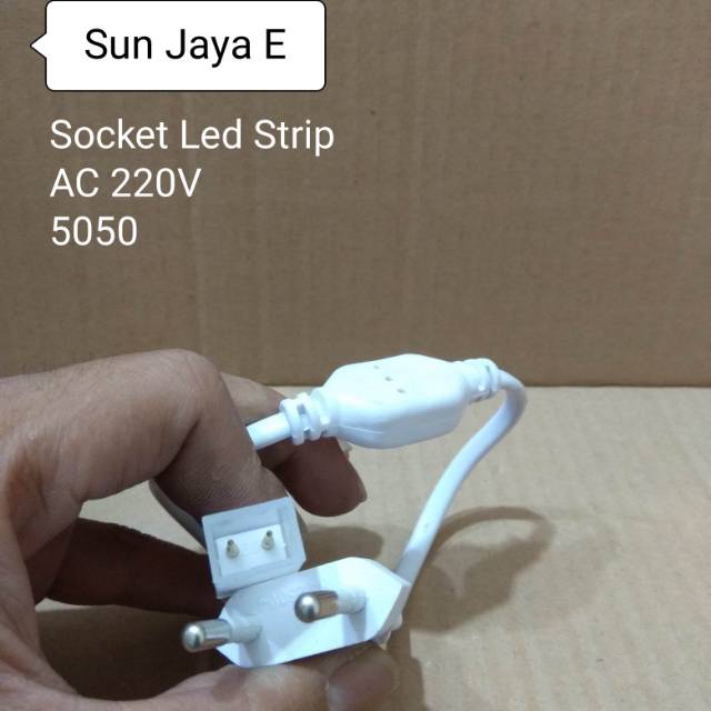 Socket Led Strip AC 220V/Socket Led Strip 5050/Kabel Colokan Led Strip