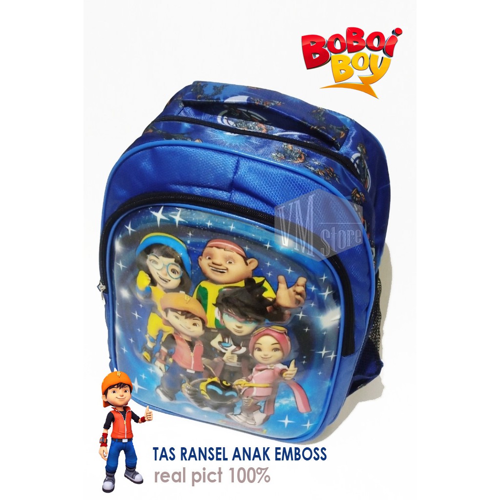 TAS RANSEL ANAK BOBOIBOY LED EMBOSS TAS RANSEL SEKOLAH ANAK TAS ANAK PAUD TK SD