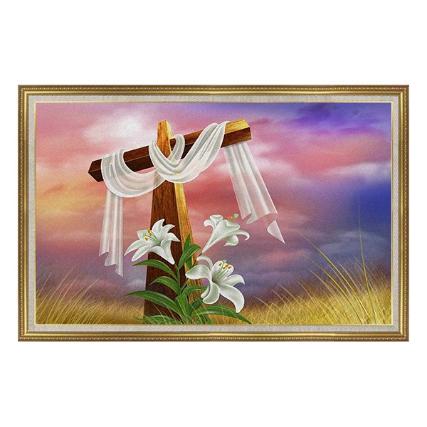 Lukisan Salib Kristus Jm102 Termurah