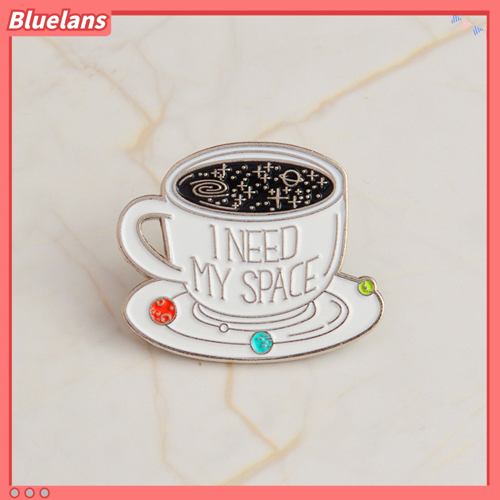 Bros Pin Enamel Bentuk Cangkir Kopi Untuk Jaket Denim