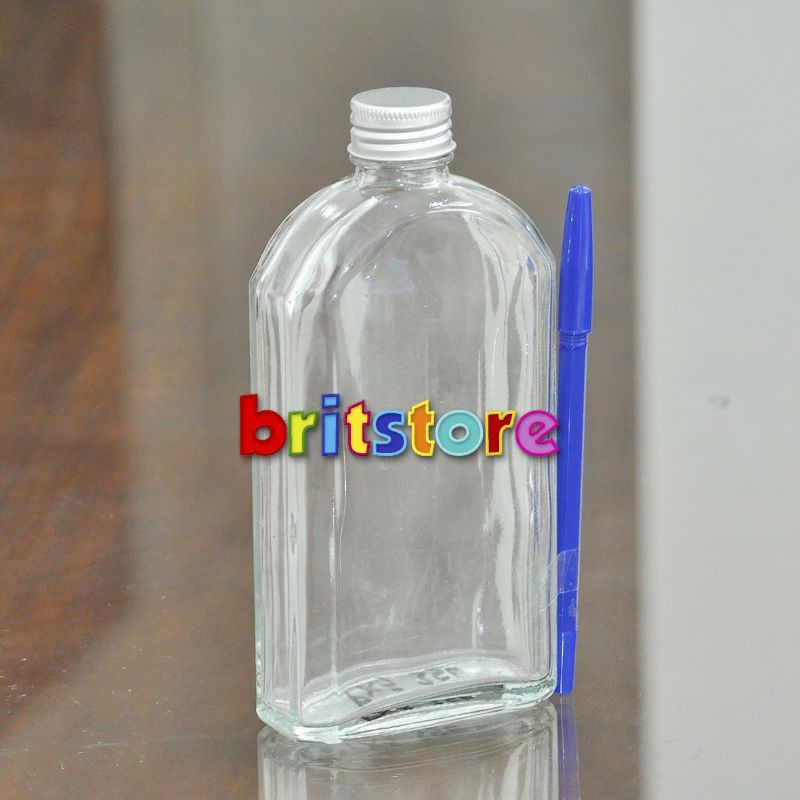 Botol Kaca 350ml 500ml PXJ/ Botol Juice Kopi Susu Madu/ Botol Segi Kaca/ Botol Beer Whisky