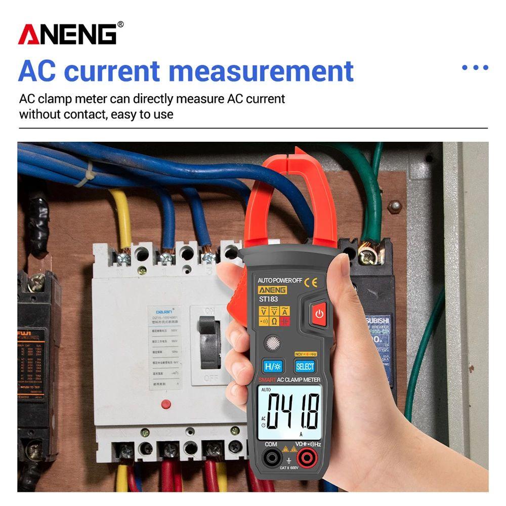 Solighter Digital Clamp Meter Multifungsi True RMS Hz Kapasitansi NCV Ohm Tes Tester Arus Listrik