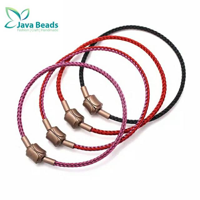 Gelang Tali Kawat Anti Air Waterproof Untuk Charm Liontin Huruf Emas