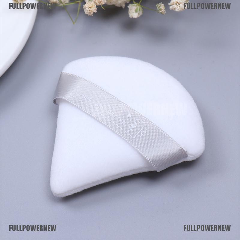 [COD] Mini Triangle Velvet Facial Face Puff Cosmetic Makeup Cotton Satin Puffs Sponge [FLID]