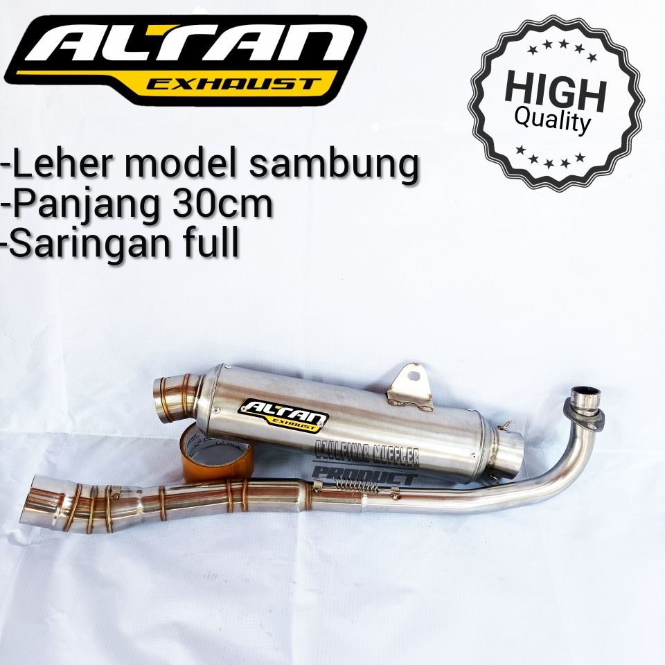 KNALPOT RACING ALTAN EXHAUST KOMPETISI BULAT JENONG SMASH SHOGUN CRYPTON VEGA JUPITER C70 STAR DLL c