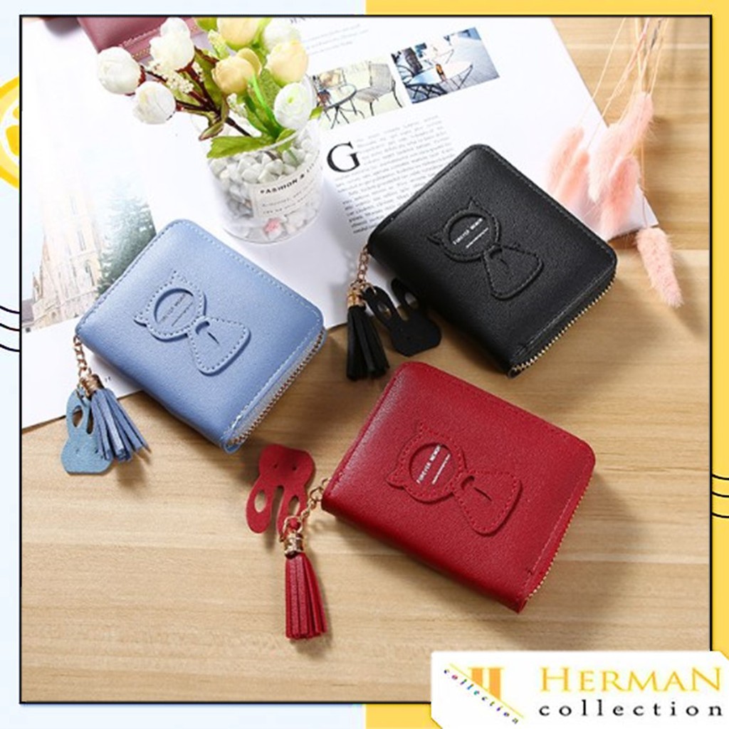 HC Dompet  Wanita Resleting Forever Memory Dompet  kartu 
