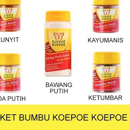 

BISA COD ✔️PAKET BUMBU KOEPOE (ONLINE) KUNYIT 25+LADA PUTIH 38+ BAWANG PUTIH 130+KAYUMANIS 35+ KETUMBAR 25|SQ3