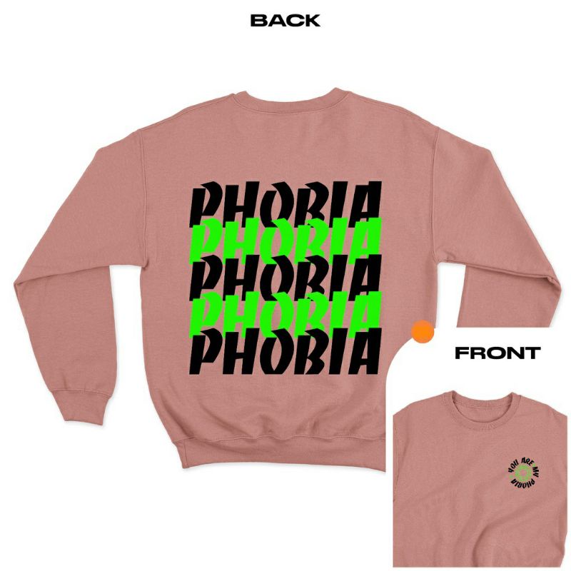 Sweater crewneck unisex (Phobia)